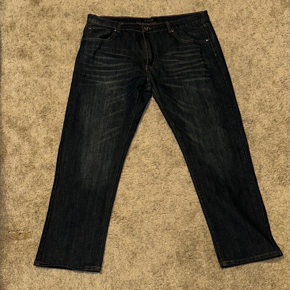 Society Men's Straight Dark Indigo Jeans